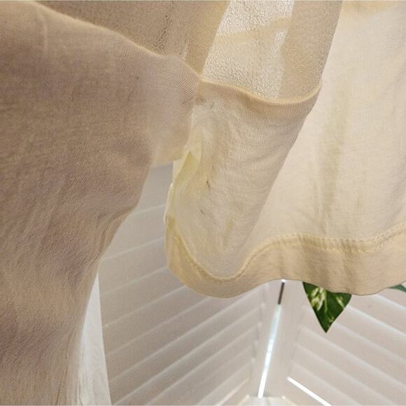 SANDRO BUTTERCUP YELLOW BLOUSE SIZE MED - Picture 3 of 8